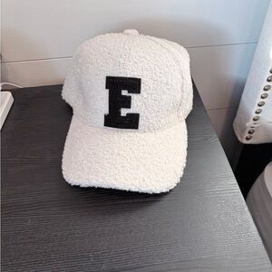 Evereve Women’s Sherpa Monogram Hat “E”